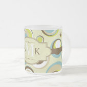 Tasse Givré Coupe de café en verre dépoli du cercle rétro des (Devant droit)