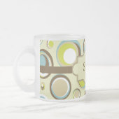 Tasse Givré Coupe de café en verre dépoli du cercle rétro des (Gauche)