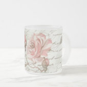 Tasse Givré Coupe rose en verre rose (Devant droit)