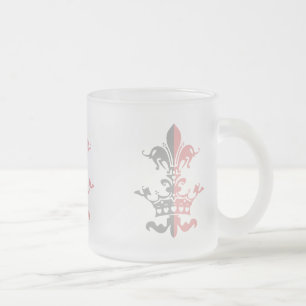 Tasse Givré Couronne de coeur de Fleur - rose