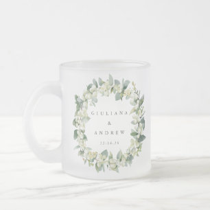 Tasse Givré Couronne de mariage Snowberry+Eucalyptus élégante