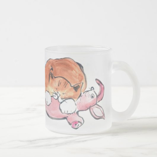 Tasse Givré Coussin de lapin pour Kitty (Droit)