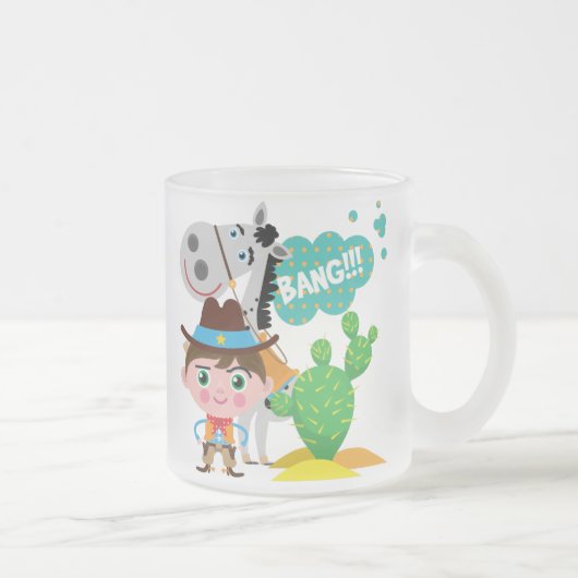 Tasse Givré Cowboy et cheval (Droit)