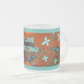 Tasse Givré Crazy Quilt Conception Abstraite Fractale (Devant droit)