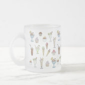 Tasse Givré Crème de glace Sundae Motif blanc (Gauche)