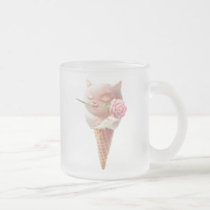 Tasse Givré Crème Rose d'été