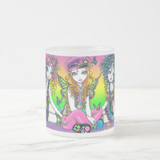Tasse Givré "Cristal, ensoleillé, amies de fée d'arc-en-ciel