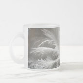 Tasse Givré Cristaux blancs gris givre d'hiver (Gauche)