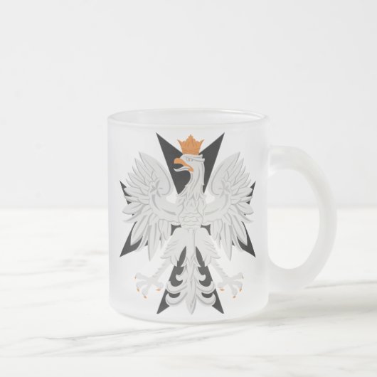 Tasse Givré Croix maltaise polonaise d'Eagle (Droit)