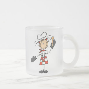 Tasse Givré Cuisinière avec mitaines et cuillère en bois