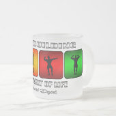 Tasse Givré Culturisme frais c'est un mode de vie (Devant droit)