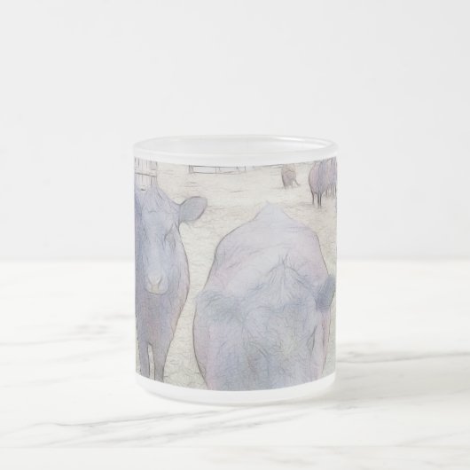 Tasse Givré Curieux Jeune Angus Noir (Centre)