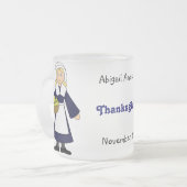 Tasse Givré Customisez-moi — Pèlerin d'action de grâce (fille) (Devant gauche)