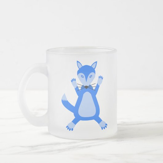 Tasse Givré Cute Blue Baby Boy Fox (Gauche)