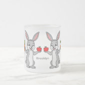 Tasse Givré Cute bunny rabbit with vegetables (Centre)