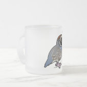 Tasse Givré Cute California Quail (Devant gauche)