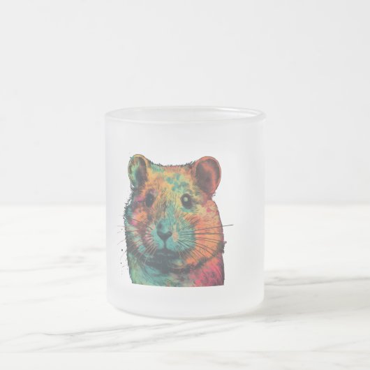 Tasse Givré cute colour full hamster art design (Centre)