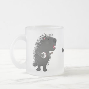 Tasse Givré Cute drôle porc-épic avec dessin animé de banjo