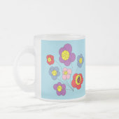 Tasse Givré Cute Ladybug and Flowers Blue (Gauche)