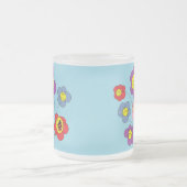 Tasse Givré Cute Ladybug and Flowers Blue (Centre)