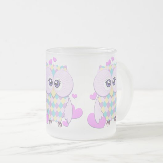Tasse Givré Cute Owl (Devant droit)