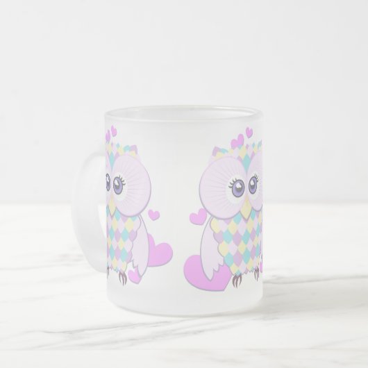 Tasse Givré Cute Owl (Devant gauche)