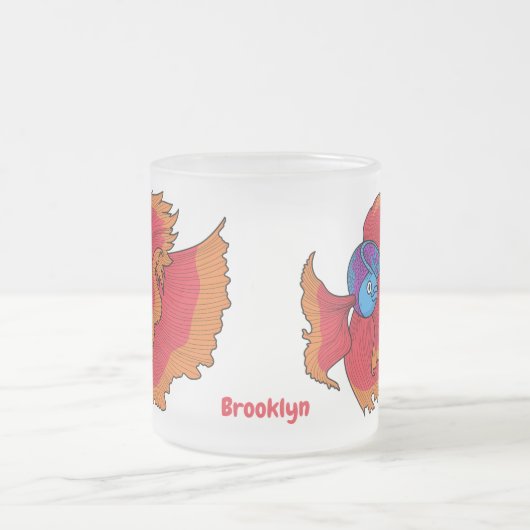 Tasse Givré Cute Siamese combat poisson betta dessin (Centre)