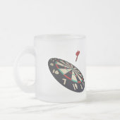 Tasse Givré Dart En Vol Vers Bullseye, (Gauche)