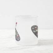 Tasse Givré Dart En Vol Vers Bullseye, (Centre)