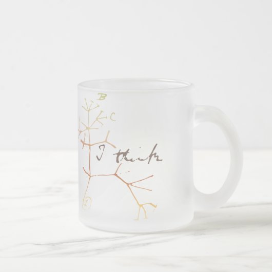 Tasse Givré Darwin, je pense l'arbre à la vie (Droit)