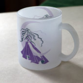 Tasse Givré Déesse de la lune d'argent violet