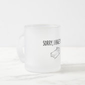Tasse Givré Désolé, j'ai des projets (Devant gauche)