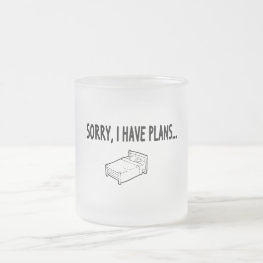 Tasse Givré Désolé, j'ai des projets (Centre)