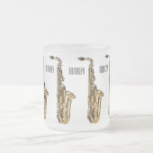 Tasse Givré dessin animé saxophone (Centre)
