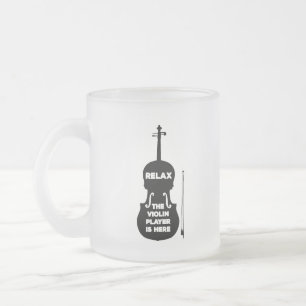 Tasse Givré Détendez-vous Le Joueur de violon est ici