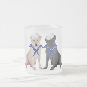 Tasse Givré Deux Labradors Retrievers