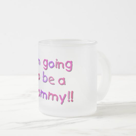 Tasse Givré Devenir maman - rose et violet (Devant droit)