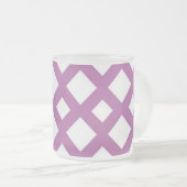 Tasse Givré Diamants blancs sur Lavender (Devant droit)