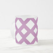 Tasse Givré Diamants blancs sur Lavender (Devant gauche)