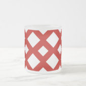 Tasse Givré Diamants blancs sur rouge (Centre)