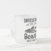 Tasse Givré difficult roads leads to beautiful destination (Devant gauche)