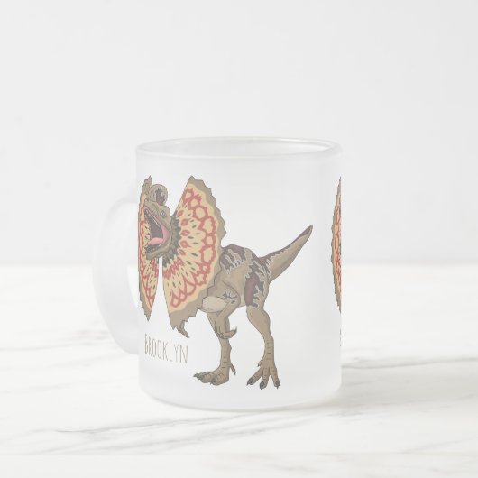 Tasse Givré Dilophosaurus dessin animé (Devant gauche)