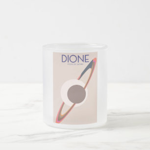 Tasse Givré Dione - Lune de Saturne Art spatial