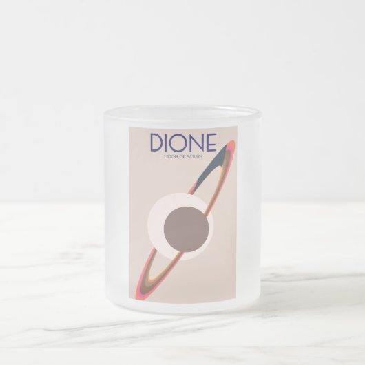 Tasse Givré Dione - Lune de Saturne Art spatial (Centre)