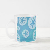 Tasse Givré Dollar de sable blanc et Motif bleu (Gauche)