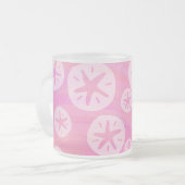 Tasse Givré Dollar de sable blanc et rose (Devant gauche)