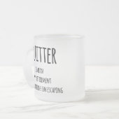 Tasse Givré Don Quitter Retraite, Funny Retraite Gift Co (Devant gauche)