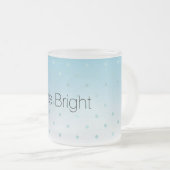 Tasse Givré Dots Glam Ombre Aqua            (Devant droit)
