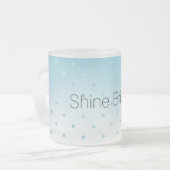 Tasse Givré Dots Glam Ombre Aqua            (Devant gauche)
