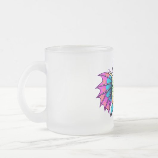 Tasse Givré dragon de lama, mignonne whimsical (Gauche)